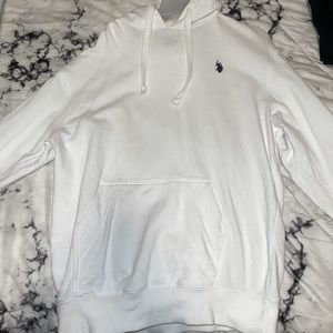 polo white hoodie